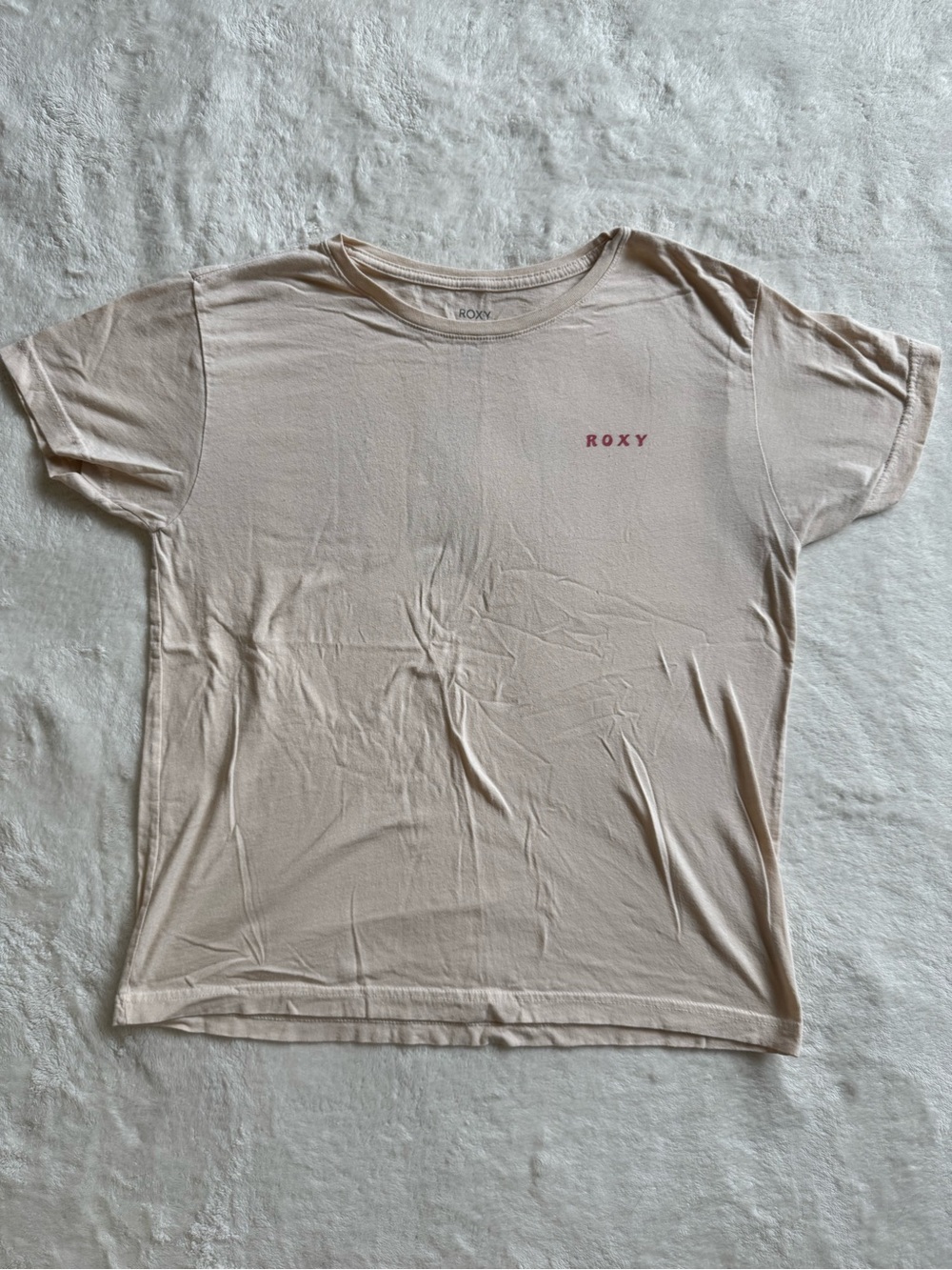 Roxy Los Cabos Pineapple Graphic Tee Beige Women's Large